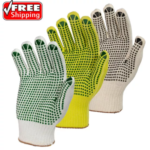 Gants de travail tricotés pour hommes et femmes, gants de jardinage avec...