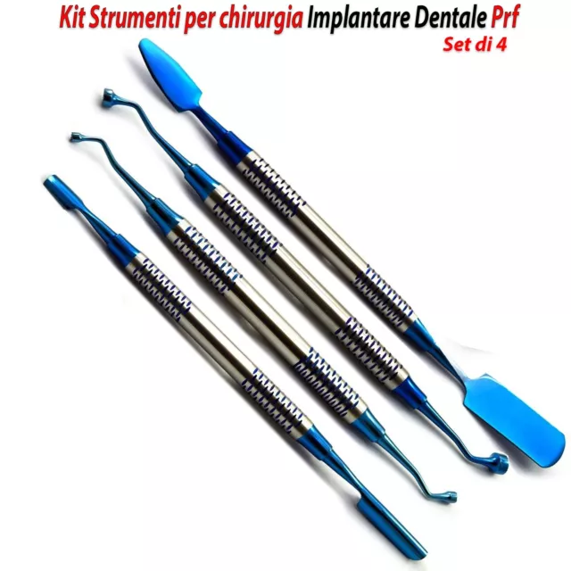 Kit di strumenti per impianti Prf per chirurgia dentale Set di compattatori da 4