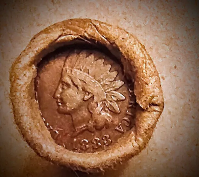 Small Cent Roll • 1883 Indian Penny & 1923 Lincoln Wheat 1¢ Ends • (See photos)