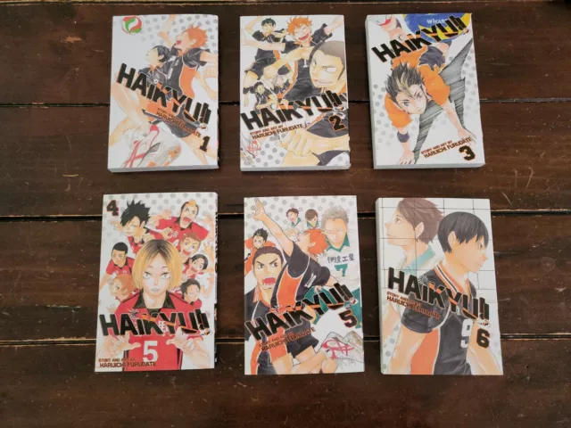 haikyuu manga english vol 1-6