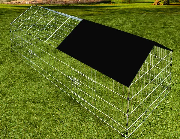 Cage à lapin Enclos noir Clapiers pour animaux Furet Tortue Parc 180x75x75cm 2