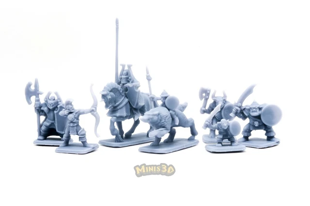Custom HeroQuest Boss Miniatures - Ulag, Sir Ragnar, Gulthor, Skullmar - 3D Printed Resin Figures