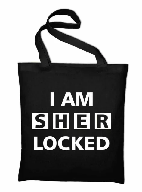 I Am Sherlocked Jute Bag Sherlock Holmes Pouch Cloth Bag Cotton Bag