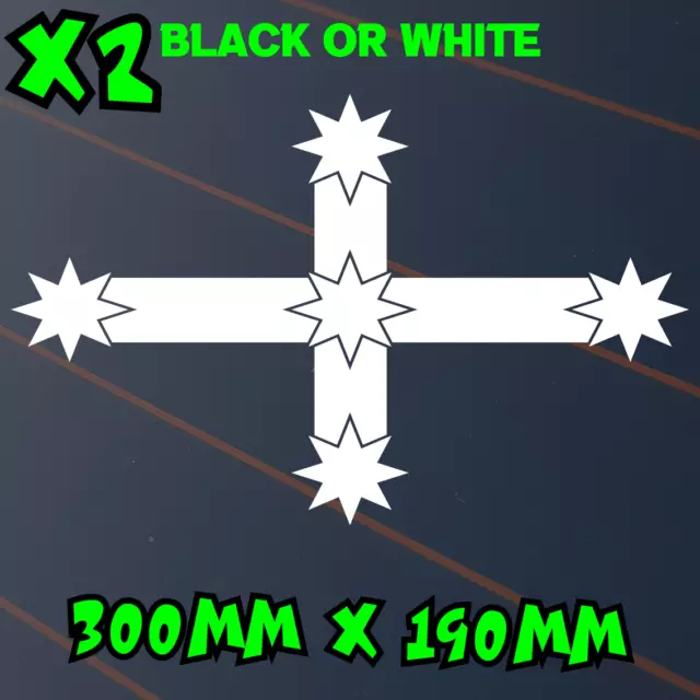 Eureka Stockade Flag Large Sticker Car Decal Southern Cross Ute 4x4 Australia