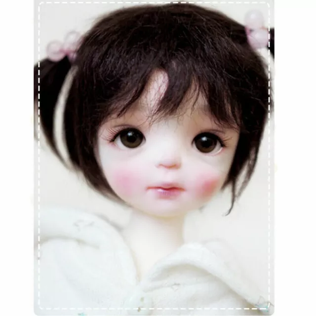 1/6 BJD Puppe Doll SD Puppen + Augen Make-Up Kleidung Perücke Mädchen Spielzeug