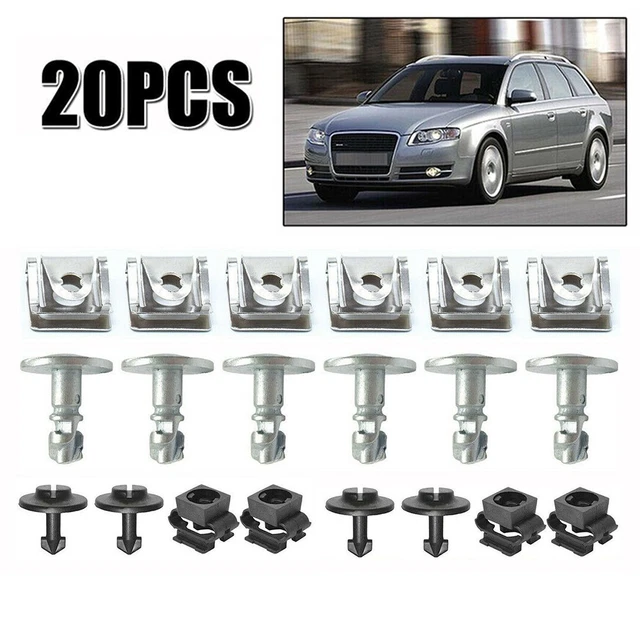 Garosa Clip De Fixation Du Sous-couvercle Du Moteur 60pcs 5 Types De Couvercle De Plateau