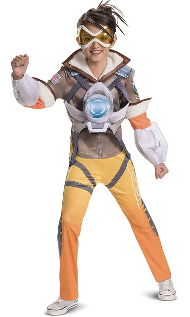 Overwatch Video Game TRACER Deluxe Child’s Halloween Medium 7-8 Cosplay