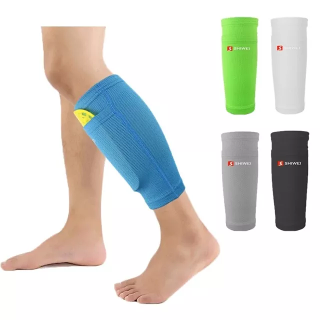 Football Shin Pad Holders Instep Sock Guard Sleeves with Pocket for Kid Boy Men; 2