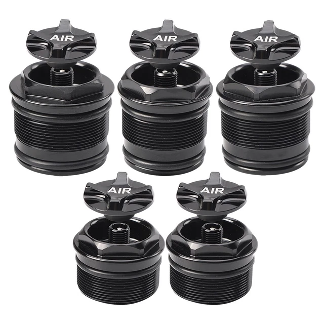 Écrou étoile Et Capuchon Supérieur Pour Fourche De Vélo - Diamètre 28,6 Mm - Couleur Noire