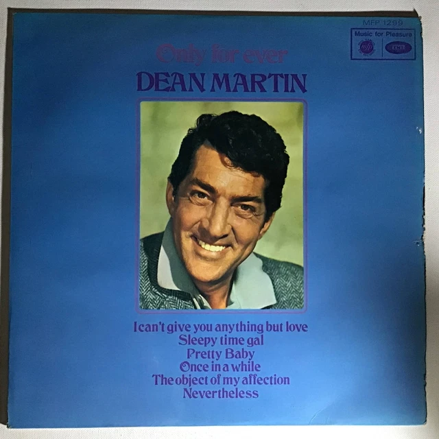 DEAN MARTIN Only For Ever Ex+ 1960s UK MFP Easy Listening LP