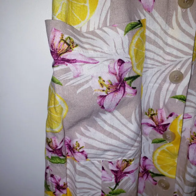 NWOT Forever 21 Linen Blend Summer Midi Dress 3