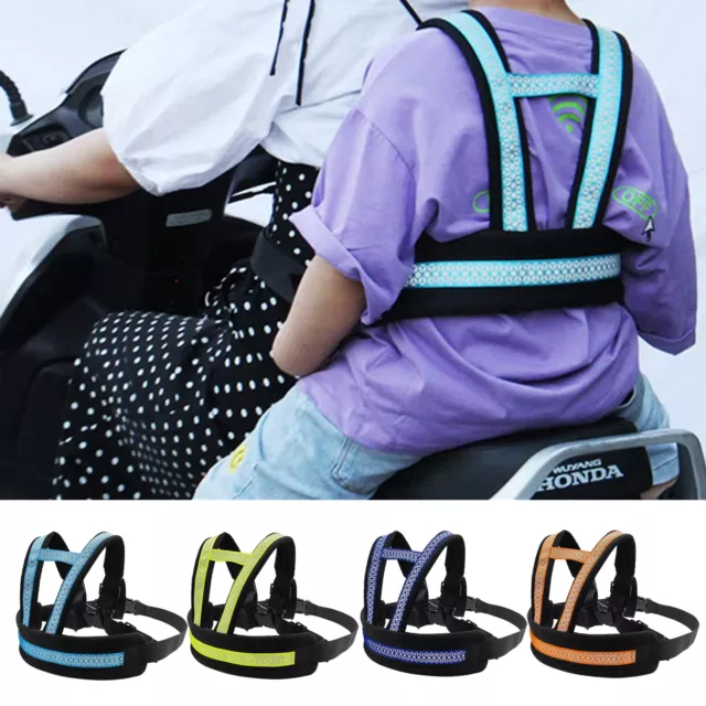 Child Kids Motorcycle Safety Harness Bike Front Back Seat Strap Belt Adjustable