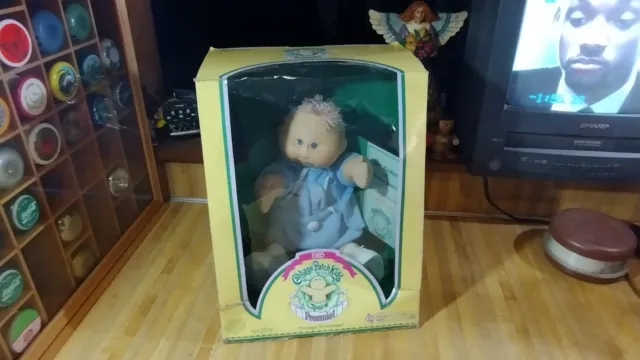 Muñeca Preemie Cabbage Patch Corwin Clyde, 1985, caja, papeles, marzo de monedas de diez centavos, ¡nueva!