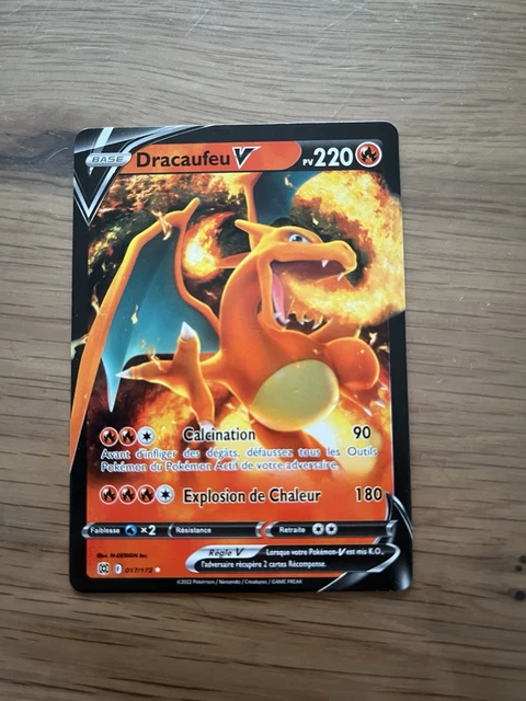 Dracaufeu V (Charizard V) 017/172 - my-booster X Épée et Bouclier 9 - Stars Étincelantes - Box of 10 Pokemon French Cards