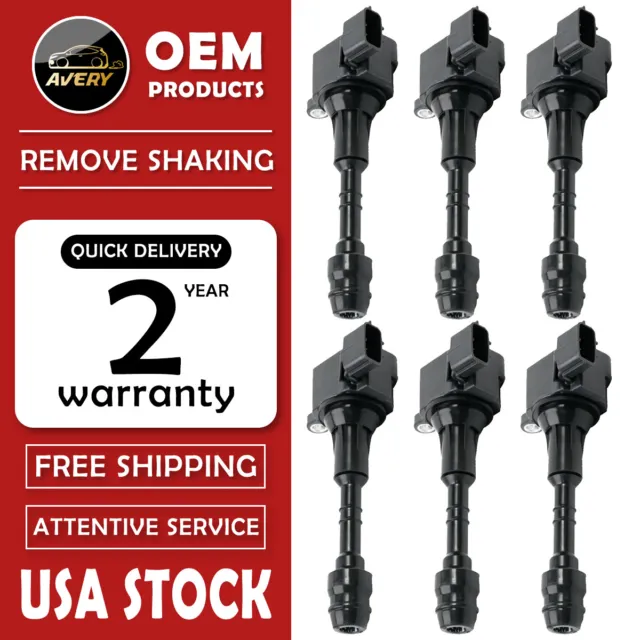 6 Ignition Coil pack for Nissan Altima Frontier Maxima Quest Pathfinder V6 UF349