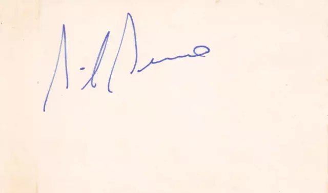 GIL GERARD Signed 3X5 Index Card Actor/Buck Rogers COA