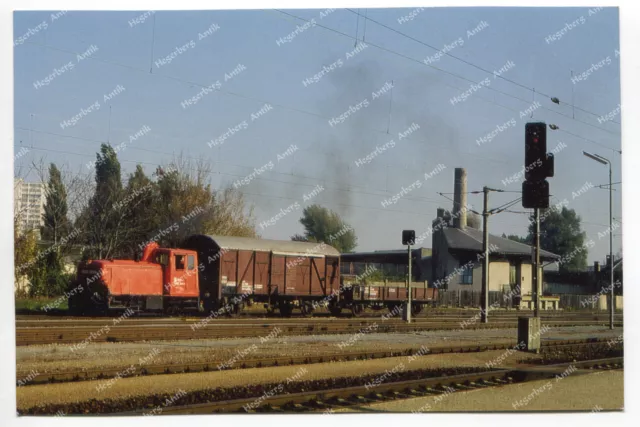 PE Foto Eisenbahn Diesellok ÖBB BBÖ 2060.085 Bhf Jedlersdorf 23.10.1989 (A6107)