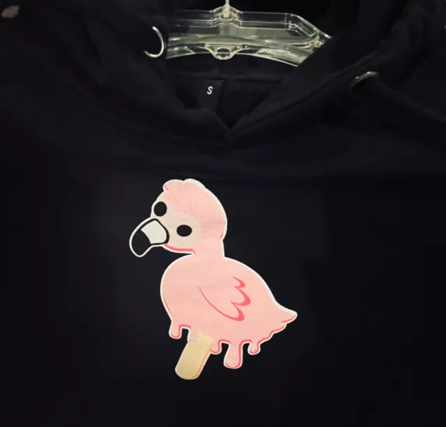 Flamingo melting pop top hoodie yellow