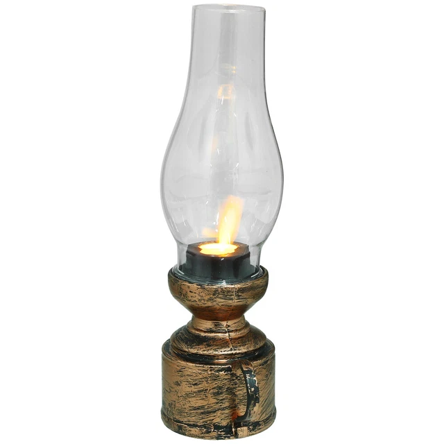 Vintage Handvat Gaslantaarn Op Een Stevige Houten Wand Oud-geketende