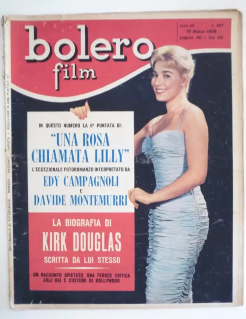 R@R@ RIVISTA DI BOLERO FILM  ANNI 50  "  EDY CAMPAGNOLI e DAVIDE MONTEMURRI "