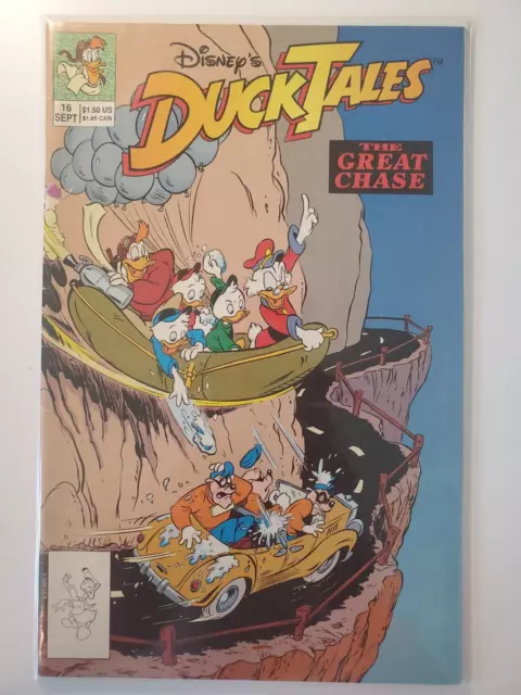 Duck Tales The Great Chase #16 Sept 1991 Disney Comic Book Adventure Kids
