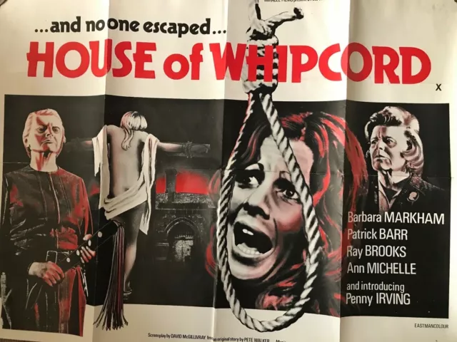 HOUSE OF WHIPCORD - British Quad Poster - Horror - Pete Walker - UK