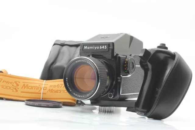 CLA'd [NEAR MINT w/CASE] Mamiya M645 1000S AE Finder C 80mm f1.9 Lens From JAPAN