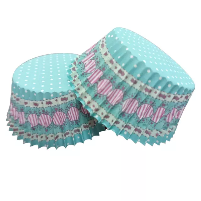 100 soportes de papel para cupcakes, tazas redondas para hornear pasteles,...