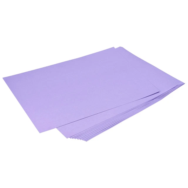 Cartulina Recortes Álbum Papel 11.7" x 16.5", 74 Lb/200 Gsm, Claro Morado 20uds