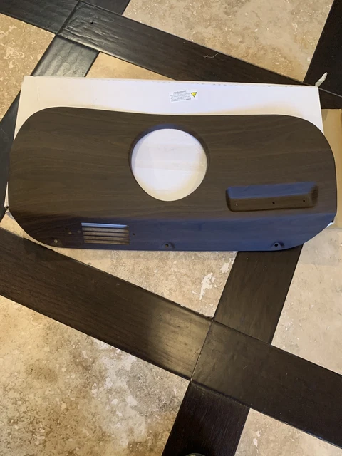 1969-70 mustang dash bezel insert with clock hole walnut wood grain deluxe Mach1 1969-70 mustang dash bezel insert with clock hole walnut wood grain deluxe Mach1
