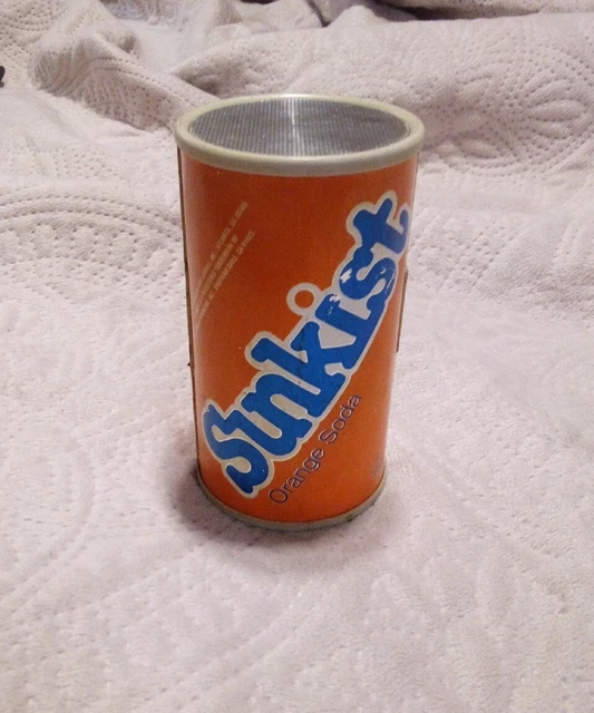 Vintage Pop can AM Radio, Sunkist Orange
