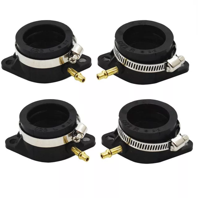 4x Carburetor Intake Manifold Boots For Kawasaki LTD Z1 KZ900 KZ1000 1973-80