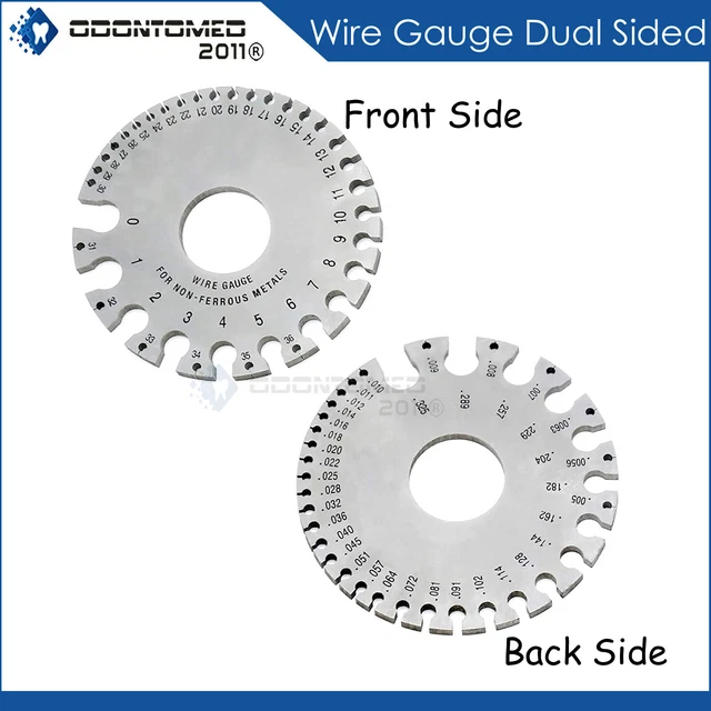 METAL SHEET THICKNESS Gauge Welding Gauge Wire Round 2Pcs Stainless