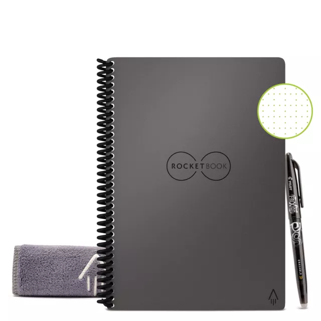 Core Smart Reusable Spiral Notebook, Executive Size Eco-Friendly Note