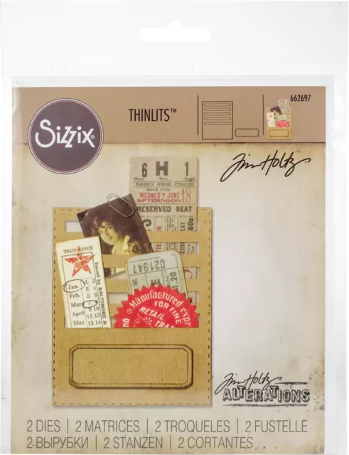 Sizzix Thinlits Dies By Tim Holtz - Stitched Slots 2