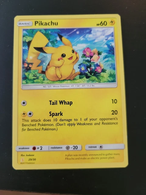 Pokemon Card 2017 Lycanroc & Alolan Raichu Trainer Kit - Pikachu 29/30