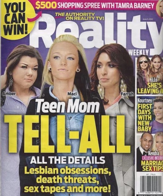 REALITY WEEKLY Magazine June 11 2012 Maci Bookout Amber Portwood Farrah Teen Mom