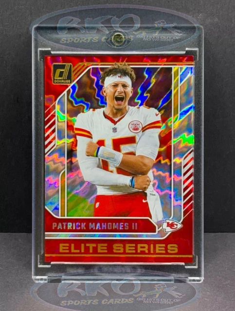 Patrick Mahomes Rookie Card 2017 Patrick Mahomes CRACKED ICE GOLD ROOKIE  GEMS ROOKIE CARD #15 - Kansas City Chiefs