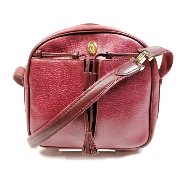 Cartier Shoulder Bag  Bordeaux Leather 2438696