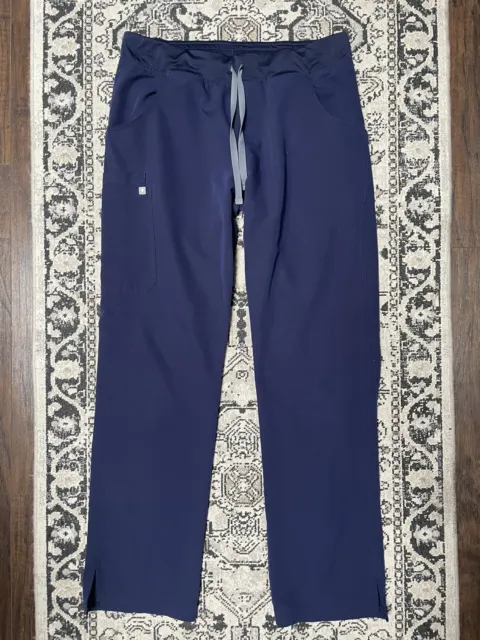 Figs Kade Cargo Scrub Pants Navy Blue Large Tall L/T Excellent Condition