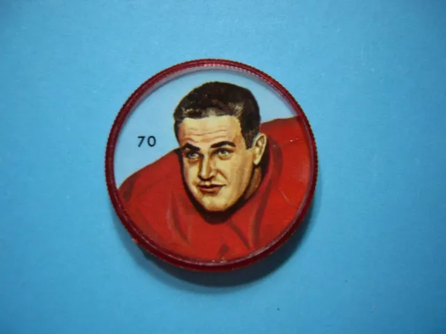 1963 Nalley's Humpty Dumpty Plastic Cfl Football Coin #70 Ted Elsby Sharp!!