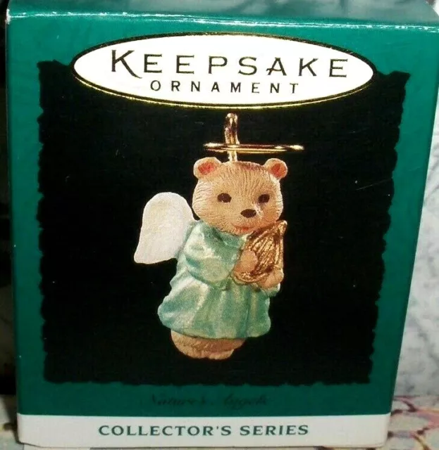 Nature's Angels`1995`Miniature-Bear Is An Angel,6Th In Series,Hallmark Ornament