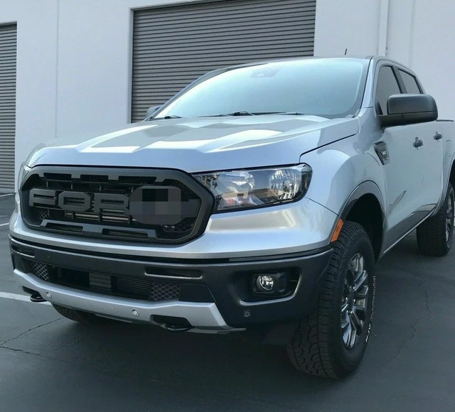 Ford Ranger Humvee Style NEW 2019 - 21 Ford Ranger Raptor Style Matte Black Front Hood Grille ...