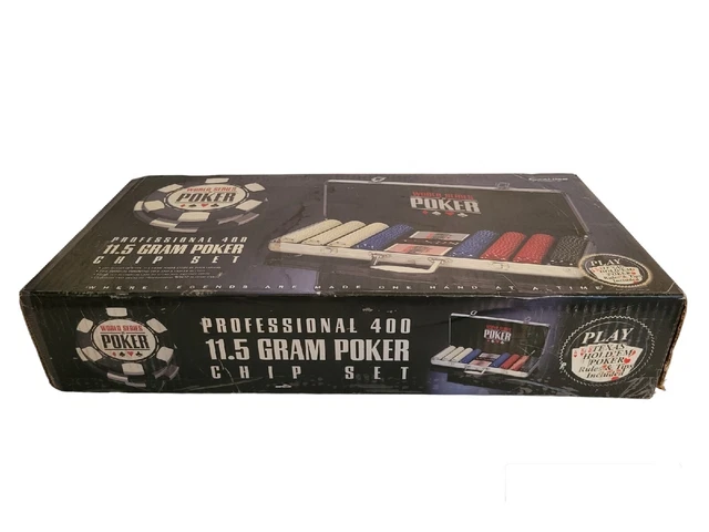 World Series of Poker Professional 400 11.5 Gram Chip Set Case 2064A-WSOP-2