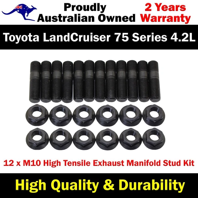 8 Pcs M8 1.25 Threaded Turbo Studs Kit Metal Alloy Manifold - View #9