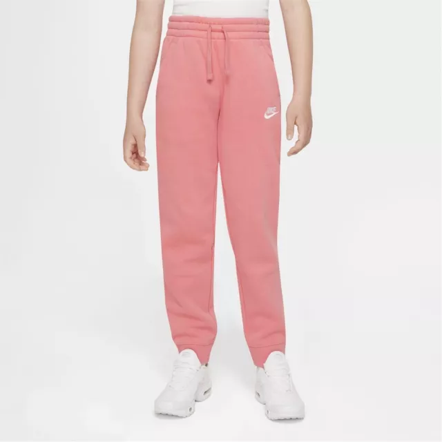 Nike pile rosa jogger ragazze età 9-10 anni (M) nuovissime originali #O2