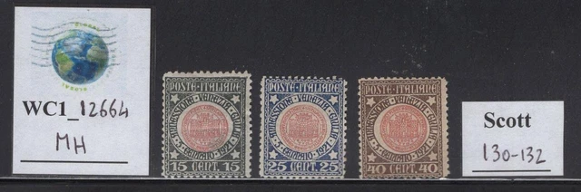 WC1_12664. ITALY. 1921 3rd REUNION W. VENEZIA GIULIA set. Scott 130-132. MH