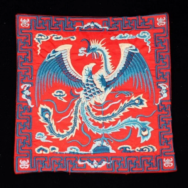 Engaging Artistic Qing Dynasty Chinese Official Clothes Phoenix Embroidery Y25