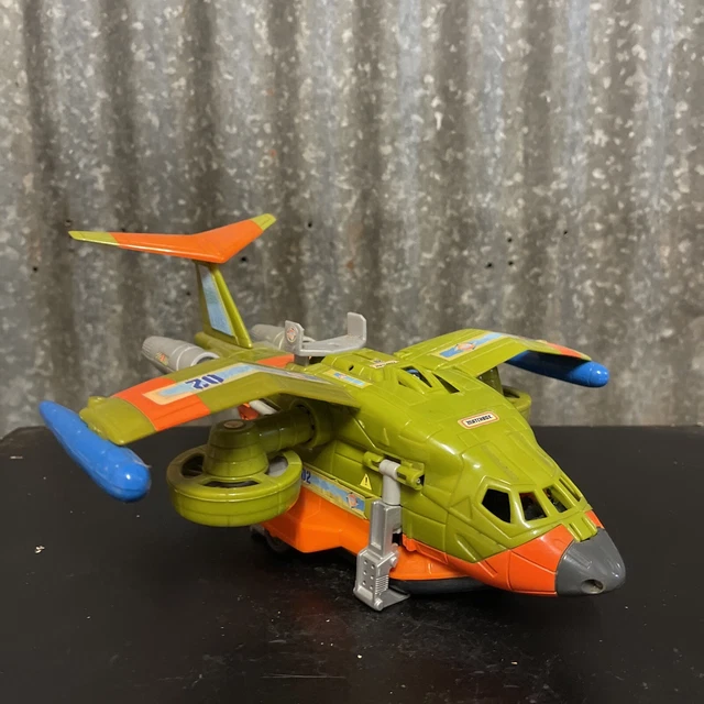 Mega Rig Rescue Boat MATCHBOX MEGA-RIG RESCUE Plane with Boat Vintage 1998 Kids Toy *RARE ...