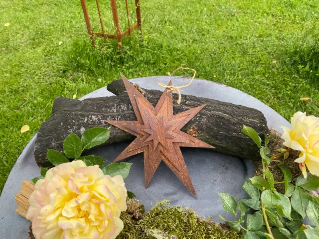 Edel Rost Stern Gartenfiguren  Stern für die Dekoratior Gartendeko Rost skulptur